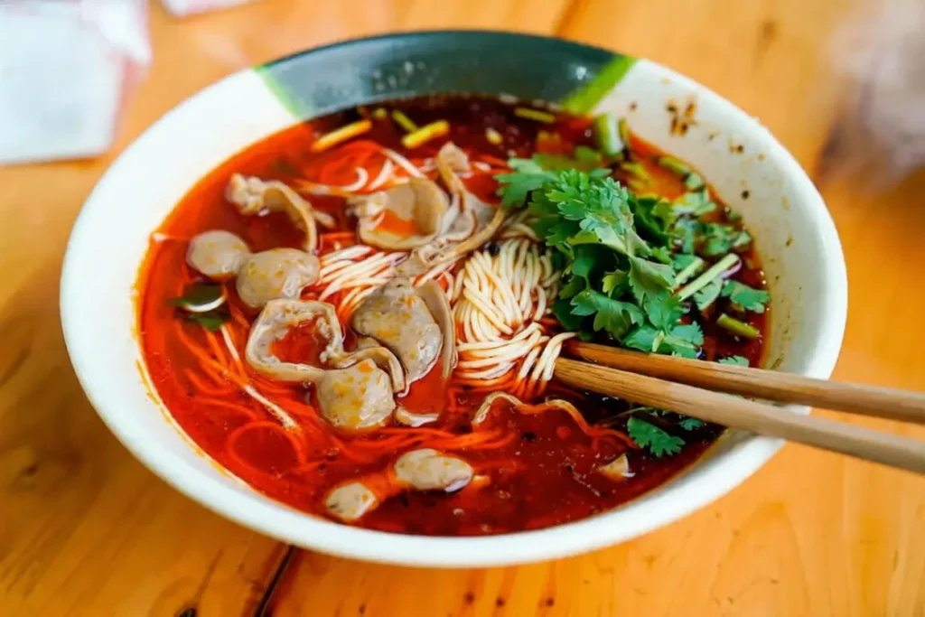Chongqing Huba Noodle Restaurant's braised pork intestine noodles