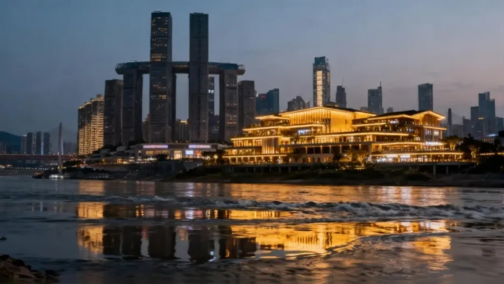 Chongqing Tiandi Street, along the Jialing River