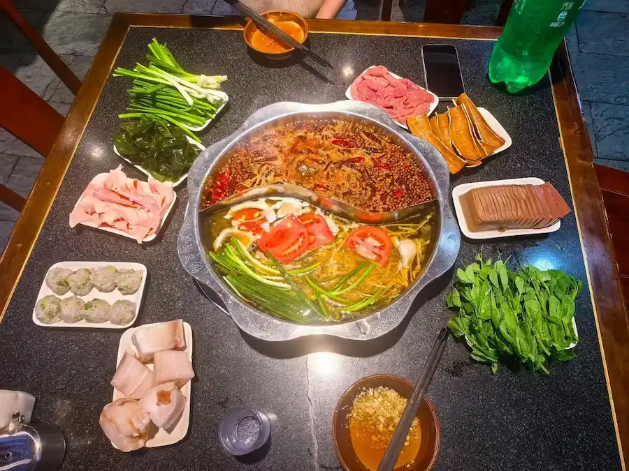 best things to do in chongqing:Hot pot with two broths