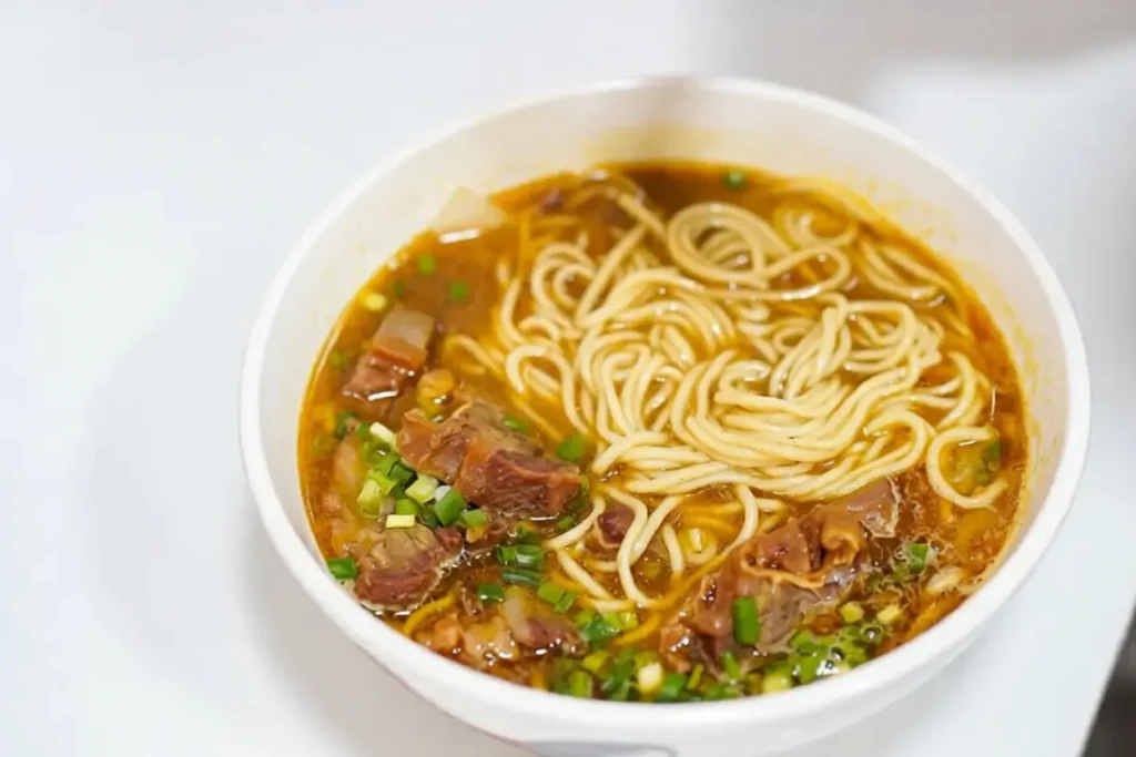 Spicy Curry Beef Noodle Soup at Chongqing Jinse Facai Noodle Restaurant