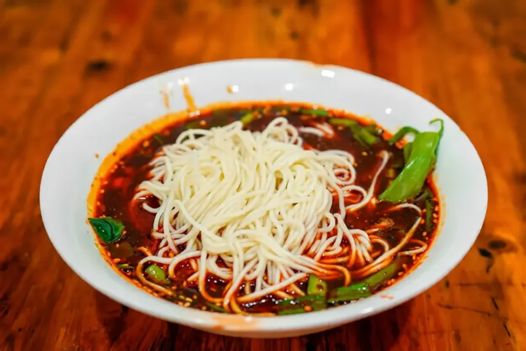 Spicy Noodles at Chongqing Wuweifeng Noodle Restaurant
