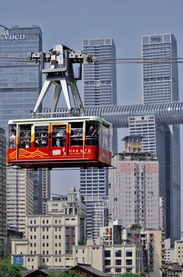 best things to do in chongqing:Yangtze River Cableway