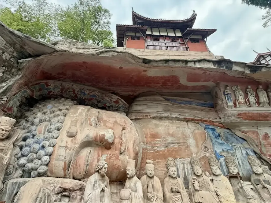 dazu rock carvings chongqing china:Dazu Reclining Buddha in Chongqing