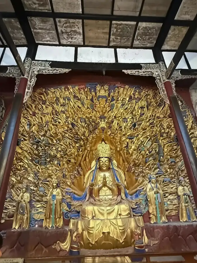 The Thousand-Hand Guanyin Stone Carving at Baodingshan Mountain in Chongqing
